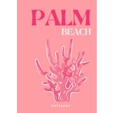 Independently published Palm Beach NOTEBOOK: : Pink and Coral Coffee table style composition notebook with 130 pages | B5 size : tropical island vibes summer beach art ... for girls, teens, women & college students
