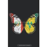 Independently published Planner: Peruvian Saint Vincentian Flag Combined Butterfly Flags Of Peru St Vincent & The Grenadines