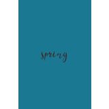Independently published Spring Black Text Notebook: Lagoon Blue Matte Finish Lined Journal, 6 x 9 120 Pages, Gift For Thinkers, List Makers and Doers (Spring Black Text Journal)