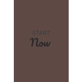 Independently published Start Now Black Text Notebook: Rocky Road Matte Finish Lined Journal, 6 x 9 120 Pages, Gift For Thinkers, List Makers and Doers (Start Now Black Text Journal)