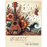 Independently published Ukulele Tab Notebook: Blank chord grids and 4 lines staves
