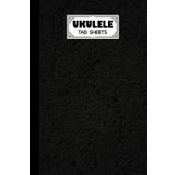 Independently published Ukulele Tab Sheets: Premium Black Cover Cover | Ukulele Chord Diagrams/Blank Ukulele Tablature Notebook | 120 Pages | Size 6"x9" by Babette Haupt