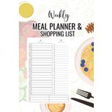 Independently published Weekly Meal Planner and shopping List: Weekly Track And Plan Your Meals with Tear Away Perforated Shopping List