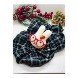 İnDerin Ekose Miffy Desenli Lastik Toka 2'li Simit Toka Seti