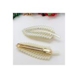 İnDerin İNCİLİ GOLD PENS TOKA ZARİF 2 Lİ YAN TOKA, Ekru 6