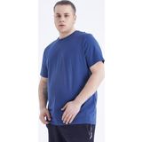 İndigo Basic Kısa Kol O Yaka Büyük Beden Erkek T-Shirt - 88072