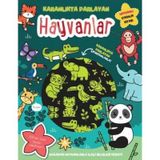 İndigo Çocuk Karanlıkta Parlayan Kitaplar - Hayvanlar (Parlayan Çıkartmalar) -Lisa Regan