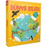 İndigo Çocuk Keşif Yolculuğum Dünya Atlası - Anja De Lombaert Ciltli Kitap 22 Sayfa Türkçe