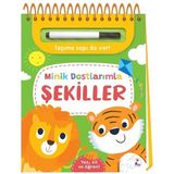 İndigo Çocuk Minik Dostlarımla Şekiller – Yaz, Sil ve Öğren Kolektif 3-6 Yaş Eğitici Kitap