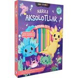 İndigo Çocuk Renk Cümbüşü Boyama Seti – Harika Aksolotllar
