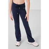 Indigo Esnek Standart Fit Basic Performans Ispanyol Paça Kız Çocuk Tayt - 75193 - İndigo - 11 - 12 Yaş