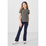 Indigo Esnek Standart Fit Basic Performans Ispanyol Paça Kız Çocuk Tayt - 75193 - İndigo - 9 - 10 Yaş