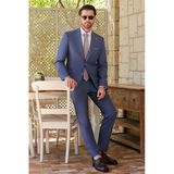 İndigo Kırlangıç Yaka 6 Drop Slim Fit Tam Astar Esnek Takım Elbise 1001260174
