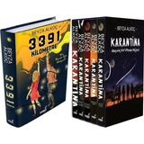 İndigo Kitap 3391 Kilometre Ciltli ve Karantina Serisi Seti-5 Kitap Takım- Ciltli Kutulu (Beyza Alkoç) 2'li Set