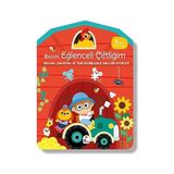İndigo Kitap Benim Eğlenceli Çiftliğim: Boyama,çıkartma ve Kelimeler... +9 Çocuk Kitabı