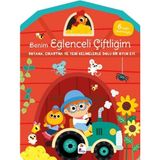 İndigo Kitap Benim Eğlenceli Çiftliğim-Boyama,çıkartma ve Yeni Kelimelerle Dolu Bir Oyun Evi(6 Sayfa Çıkar
