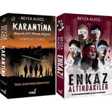 İndigo Kitap Karantina 4 Karton Kapak ve Enkaz Altındakiler 1 Karton Kapak (Beyza Alkoç) 2'li Set