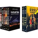 İndigo Kitap Karantina Serisi Seti-5 Kitap Takım- Ciltli Kutulu ve 3391 Km Serisi 2 Kitap Kutulu Ciltli