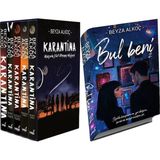 İndigo Kitap Karantina Serisi Seti-5 Kitap Takım- Ciltli Kutulu ve Bul Beni 2 Ciltli (Beyza Alkoç) 2'li Set