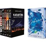 İndigo Kitap Karantina Serisi Seti-5 Kitap Takım- Ciltli Kutulu ve Gökçen 2 Geride Kalanlar Yan Boyalı