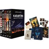 İndigo Kitap Karantina Serisi Seti-5 Kitap Takım- Ciltli Kutulu ve Gökçen 3 Tek Kitaplık Kutulu Set Ciltli