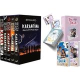 İndigo Kitap Karantina Serisi Seti-5 Kitap Takım- Ciltli Kutulu ve Toktiker Iki Kitaplık Hediyeli Kutu Ciltli