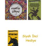 İndigo Kitap Renkler Ülkesi: Hayvanlar / Doğa / Mandala + Dünyanın Merkezine Yolculuk + Siyah Inci Hediye - Hayır