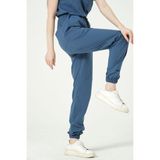 Indigo Likralı Jogger Paça Doktor Hemşire Forması Tek Alt Unisex