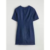 İndigo Mini Jean Elbise