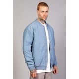 Indigo Regular Fit /krinkıl Kumaş Içi Kapitone Pilot Erkek Ceket (Ilkbahar-Sonbahar-Kış) - İndigo