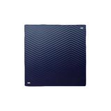 İndigo Şerit Desenli Twill İpek Eşarp