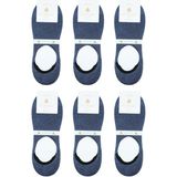 Indigo Ultra Lüks 6'lı Görünmez Bambu Erkek Çorap CRP366 - 41 - 44 - İndigo