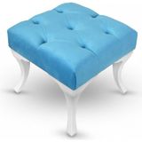 Indirim Çadırı Vinda Kapitoneli Kapıönü Ayak Ucu Bench Puf 40 cm - Açık Mavi