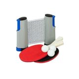 İndirimKap Açılır Kapanır Ayarlı Masa Tenisi Filesi Ve 2 Masa Tenisi Raketi + 3 Pinpon Top Set