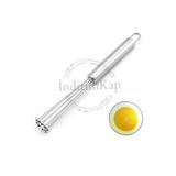 İndirimKap Ayarlanabilir Paslanmaz Çelik Metal Boncuk Top Uçlu Çırpıcı Sos Karıştırıcı Top Uçlu Yumurta Çırpıcı