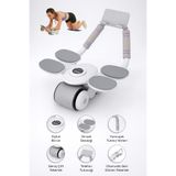 indirimsevinci Karın Kası Egzersiz Aleti Ab Roller Çift Tekerlek Telefon Tutacaklı Evde Spor Fitness