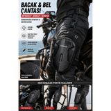 indirimsevinci Motosiklet Bisiklet Scooter Bacak Bel Çantası Suya Dayanıklı Sürüş Çantası