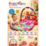 indirimsevinci Pedal Piyano Bebek Oyun Halısı Işıklı Müzikli Gelişim ve Eğitici Aktivite Oyun Matı 0+ Ay