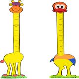 İndirimsmart Boy Ölçer Sticker Bebek Çocuk Odası Boy Cetveli Zürafa Fil Aslan Kuş Çiçek Duvar Süsü Etiket Stiker (Model 9-10)