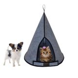 İndirimsmart Bundera Cat Tower Kedi Yuvası Evi Köpek Yatağı Kulübesi Minderi Evcil Hayvan Pet Çadırı Yuva Kulübe (Gri)