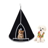 İndirimsmart Bundera Cat Tower Kedi Yuvası Evi Köpek Yatağı Kulübesi Minderi Evcil Hayvan Pet Çadırı Yuva Kulübe (Siyah)