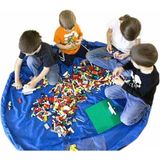 Indirimsmart Oyuncak Hurcu Çantası Oyun Halısı Hurç Sepet Erkek Kız Çocuk (Mavi) - Çok Renkli - 0,60 x 19 x 29 cm