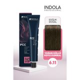 Indola PCC 6.11 60ML Yoğun Küllü Koyu Kumral Saç Boyası