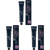 INDOLA PCC 8.3 Saç Boyası - Açık Kumral Altın - 60 ml — Sıcak Altın Yansıma, Vegan Formül, 1:1 Karışım,%70’e kadar beyaz kapama (3 paketi)
