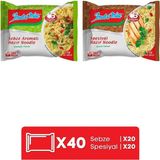 Indomie 40'lı Mix (Spesiyal - Sebze) Hazır Noodle