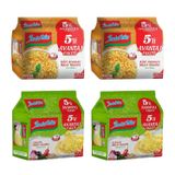 Indomie Hazır Noodle, 5'li Avantaj Paketi, Köri ve Sebzeli Karma Set, 75g x 5, 4 Paket