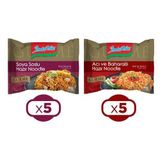 Indomie Noodle Gurme 80 gr Soya Soslu & Acı ve Baharatlı 10 lu Karma Paket