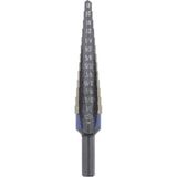 Industrial 10231CB Unibit Kademeli Matkap Ucu, 0.8 mm Artışlarla, 13 Kademe, M-35 Kobalt Alaşımlı Çelik - standart