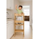 Industrial Living Çocuk Kulesi - Öğrenme Kulesi- Yükseklik Ayarlı Basamak Merdiven - Mdf - Ceviz