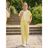 İnebolu Kids Inebolu Kids Kız Çocuk Gömlek Askılı Üst Pantolon 3 Lü Takım - 13 - 14 Yaş - Sarı